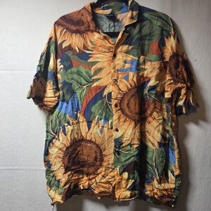 GENERRA Sunflower Print Casual Shirt - Multicolor